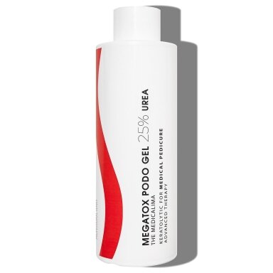 MEGATOX PODO GEL 25% Keratoplastikas pedikiūrui vidutinio storumo keratozei minkštinti